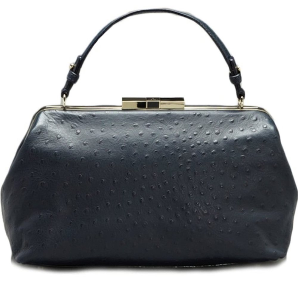 Kate Spade ostrich leather satchel VICTORIA FALLS Madeline - Picture 2 of 12